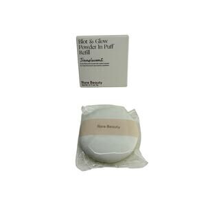 Rare Beauty Blot & Glow Powder in Puff Refill Translucent Prefilled Puff Radiant